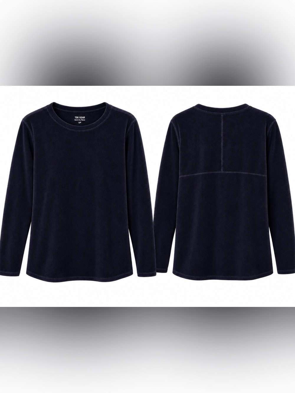 Tek Gear 1X long sleeve black fleece